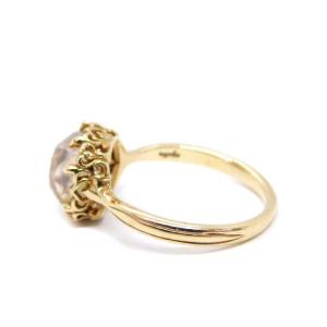 agete リング ストーン K10 11号 イエローゴールド