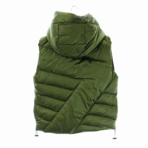 EMPORIO ARMANI イーエーセブン EA7 中綿パデットベスト ノースリーブ フード ジップアップ USAL 緑 グリーン 6LPQ03PN2MZ