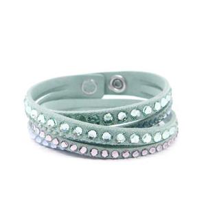 SWAROVSKI Slake Light Green Deluxe ブレスレット ストーン 緑 グリーン