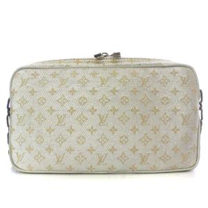 LOUIS VUITTON M92362 モノグラム シャイン マッケンナ ショルダーバッグ キャンバス シルバー色