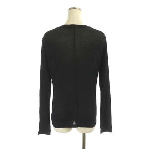 Ron Herman リブシアーカットソー 長袖 S 黒 ブラック