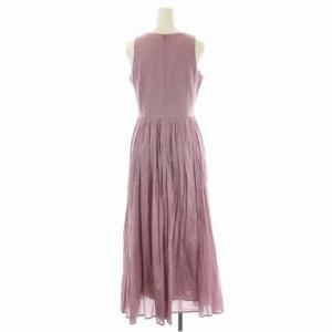 MARIHA 夏のレディのドレスワンピース ロング ノースリーブ ラベンダー