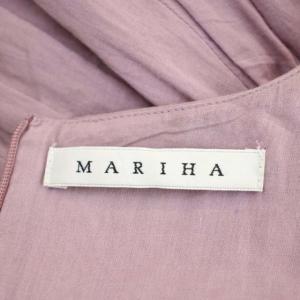 MARIHA 夏のレディのドレスワンピース ロング ノースリーブ ラベンダー