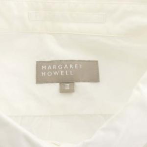 MARGARET HOWELL シャツ 長袖 コットン 3 白 ホワイト