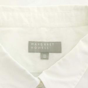 MARGARET HOWELL シャツ 長袖 3 白 ホワイト