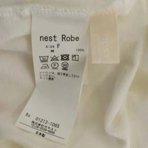 nest Robe 21AW 度詰天竺ドロストプルオーバー チュニック 長袖 F 白 ホワイト