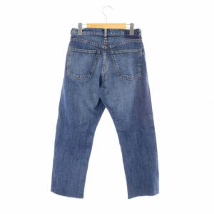 Shinzone カットオフデニムパンツ ジーンズ ストレート ボタンフライ 38 青 ブルー