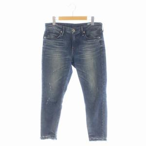 THE THIN クロップドスリムデニムパンツ ジーンズ テーパード 26 インディゴブルー 青