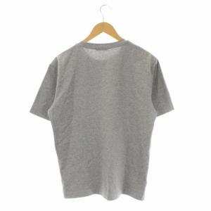BLACK LABEL CRESTBRIDGE ロゴ Tシャツ カットソー 半袖 M グレー 黒 ブラック
