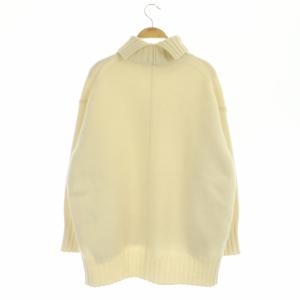 TOMORROWLAND ニット セーター ハイネック 長袖 ウール カシミヤ混 S アイボリー