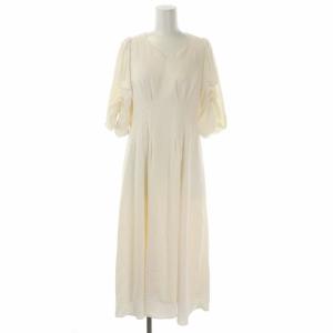 CELFORD 21SS 2点セット ニットベスト セーター リブ ノースリーブ ボートネック ワンピース ロング 七分袖 ウール混 36