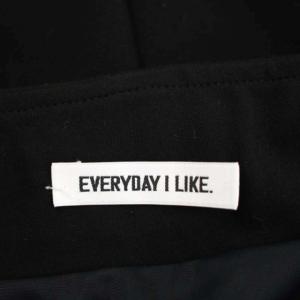 EVERYDAY I LIKE 22SS Jersey Long Tight スカート ロング タイト スリット 38 黒 ブラック