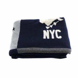 QUEENE AND BELLE マフラー ストール 羽織 カシミヤ 灰 グレー 紺 ネイビー 黒 ブラック