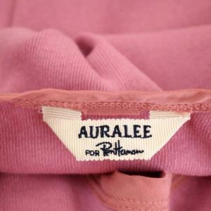 AURALEE for Ron Herman リブタンクトップ カットソー ノースリーブ Uネック 0 ピンク A6ST05RH