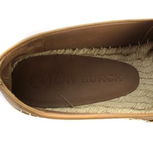 TORY BURCH スリッポン エスパドリーユ  レザー 6.5 23cm ベージュ