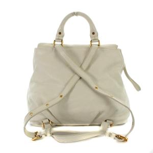 MARC by MARC JACOBS リュックサック デイパック レザー 白 ホワイト