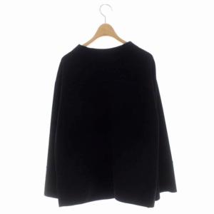 ADORE サイドスリットシャツ カットソー 長袖 ビックシルエット 38 黒 ブラック