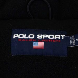 POLO SPORT ラルフローレン ダウンジャケット アウター フード収納 ジップアップ M アイボリー