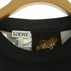 LOEWE 21SS PAULAS IBIZA プリントTシャツ カットソー 半袖 総柄 XS グリーン