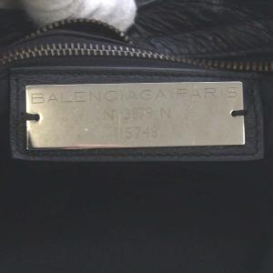 BALENCIAGA ザ・シティ ハンドバッグ ショルダーバッグ 2way レザー ミラー付き ブラック 115748