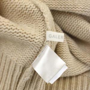 GALERIE VIE ファインウールプルオーバー ニット タートルネック セーター 長袖 S ベージュ