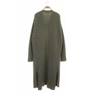 Theory ニット ガウンコート アウター ロング ノーボタン S グレー