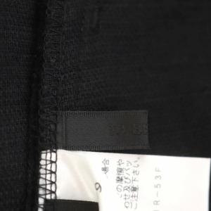 TO BE CHIC リボン アンクルパンツ テーパードパンツ 42 黒 ブラック