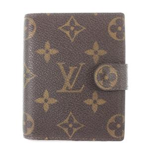 モノグラム カードケース ホック 茶色 ブラウン T60926