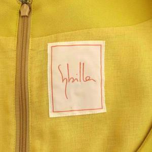 SYBILLA ワンピース ロング 半袖 40 黄色 イエロー