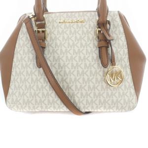 MICHAEL KORS MK ショルダーバッグ ハンドバッグ 2way 切替 ロゴ 茶色 ブラウン