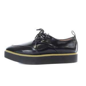 HYSTERIC GLAMOUR ローファー シューズ クレープソール パテント レザー スクエアトゥ 36 26cm 黒 ブラック