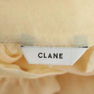 CLANE 21SS SHEER PUFF TOPS シアーパフトップス ブラウス 長袖 1 ライトベージュ