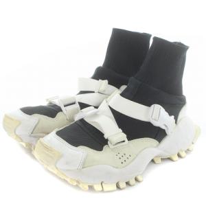 adidas オリジナルス バイ ハイク HYKE HI SEEULATER スニーカー 切替 23cm 白 ホワイト 黒 ブラック BA8362