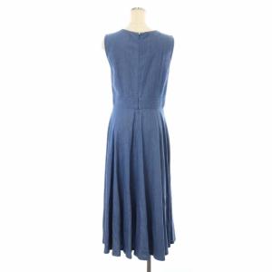 Diagram GRACE CONTINENTAL デニムカシュクール ワンピース ロング ノースリーブ 38 青 ブルー