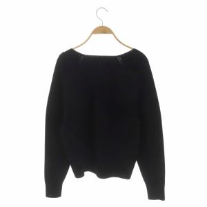 Theory VNECK BOMBER Vネック ニットカーディガン ニットブルゾン ジップアップ S 黒 ブラック