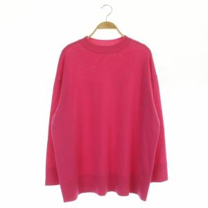 22AW Crew Neck Knit ニット カットソー 長袖 ウール F ピンク