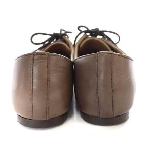 BIRKENSTOCK レースアップシューズ ソーンダース レザー 38 24.5cm 茶 ブラウン
