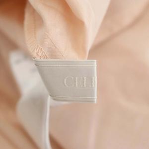 CELFORD シャツワンピース シャツワンピ フレア 半袖 パフスリーブ ロング 36 ピンク