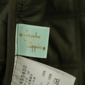 franche lippée ネコボタン キルトブルゾン キルティングジャケット ノーカラー M カーキ