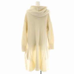 Grace Class ニットガウン カーディガン 長袖 フード カシミヤ 36 アイボリー