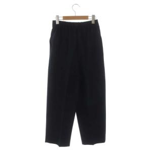 ENFOLD イージーパンツ タック テーパード センタープレス 36 紺 ネイビー