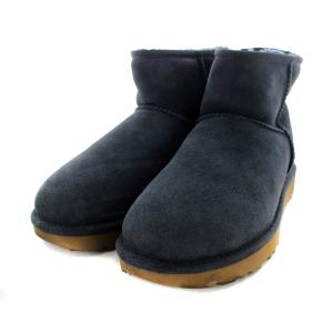 UGG australia CLASSIC MINI ムートンブーツ ショートブーツ 24cm 紺 ネイビー
