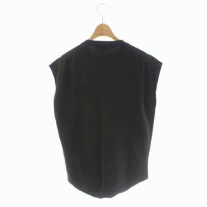 Theory 21SS COCOON PO コットン プルオーバーニット カットソー フレンチスリーブ S ダークカーキ