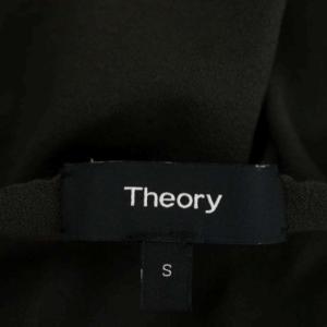 Theory 21SS COCOON PO コットン プルオーバーニット カットソー フレンチスリーブ S ダークカーキ