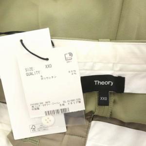 Theory 22SS TREECA 4 スリムパンツ テーパード センタープレス XX0 ライトカーキ