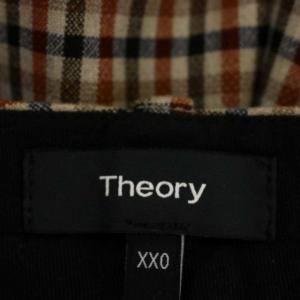 Theory TAILORED TROUSER トラウザーパンツ テーパード チェック センタープレス XX0 茶 ベージュ マルチカラー