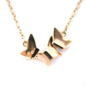 SWAROVSKI ネックレス 蝶モチーフ ストーン ピンクゴールド