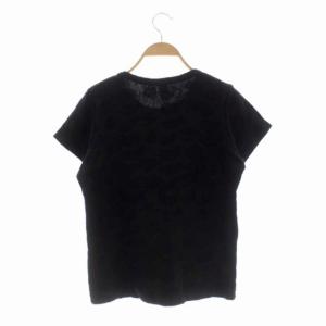 Y's ヨウジヤマモト 花柄 ジャガード Tシャツ カットソー 半袖 2 深緑 黒 ダークグリーン ブラック