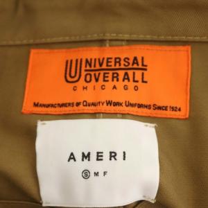 Ameri VINTAGE ×ユニバーサルオーバーオール UNIVERSAL OVERALL 別注 オーバーオール サロペット テーパード S カーキベージュ