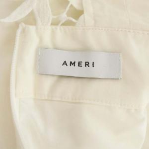 Ameri VINTAGE MOTIF LACE PANTS サロペットパンツ オールインワン テーパード タック レース M オフホワイト